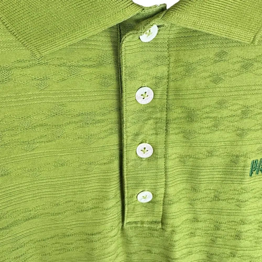 Adidas Climalite Mercerized Green Packers Short Sleeve Polo Shirt Sporty Men's M